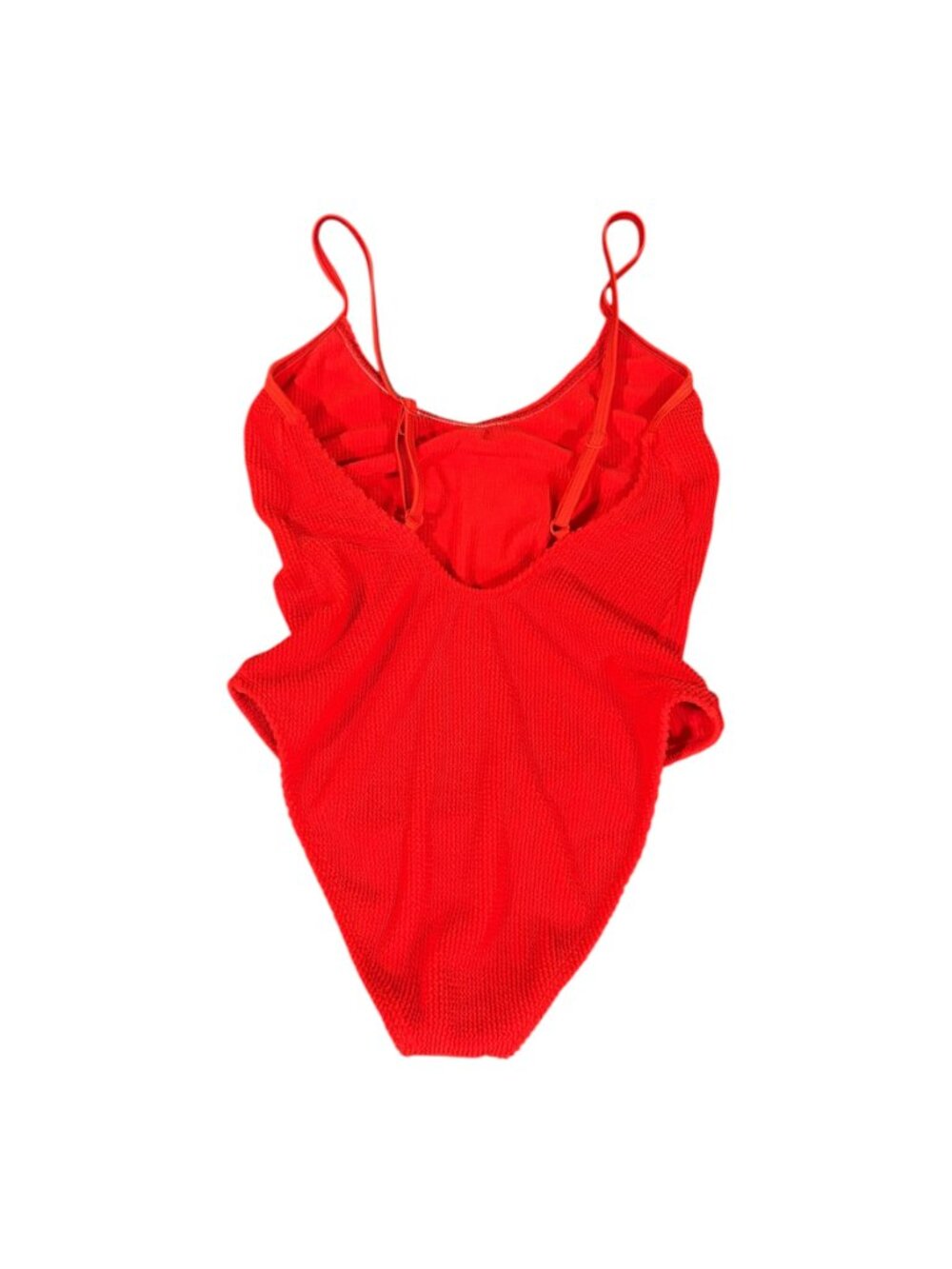 Good American Red One-Piece Swimsuit - Size L/XL - Always Fits Crinkle Swim - Picture 3 of 4